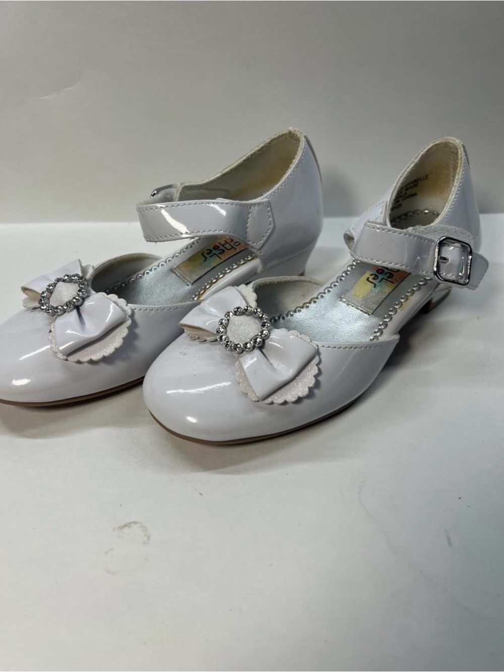 Rachel Shoes Clarabelle White Mary Jane Shoes Size 12